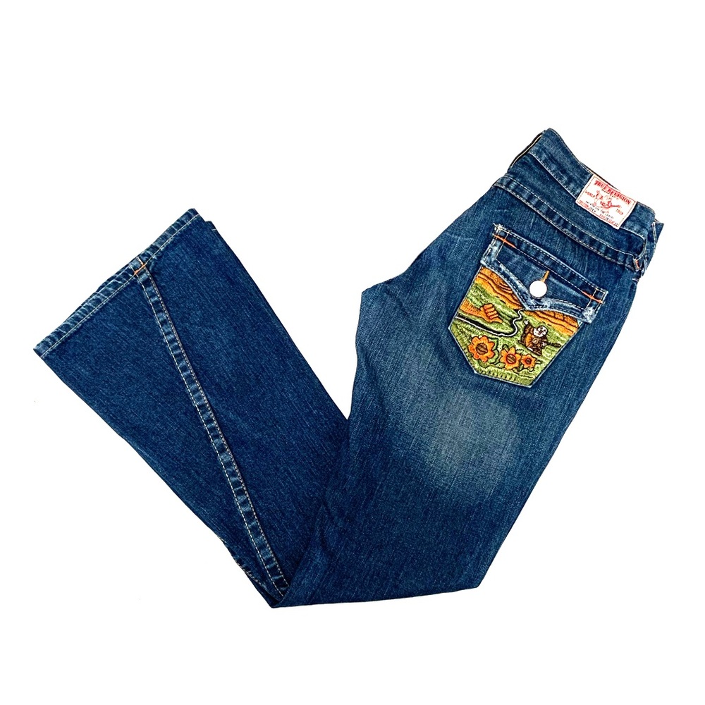 Joey Flared Leg Twisted Hem Bootcut Jeans LIKE NEW